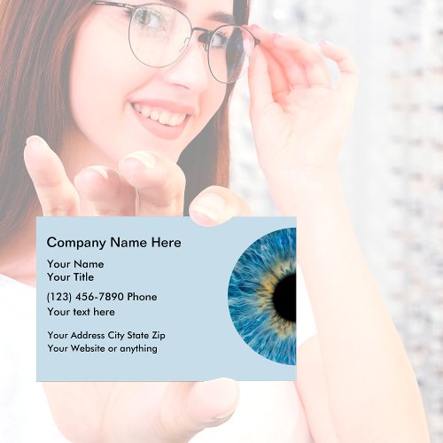 Ophthalmologist Eye Doctor Office Business Card