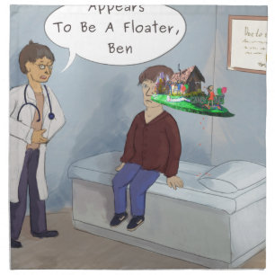 Ophthalmologist Finds A Parade Eye Floater Cloth Napkin