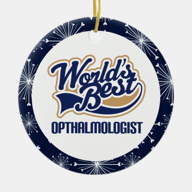 Ophthalmologist Gift Ornament (Front)