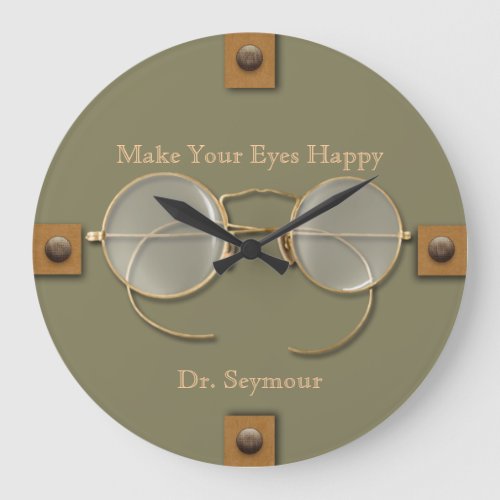 Ophthalmologist Optometrist Optician Spectacles Large Clock