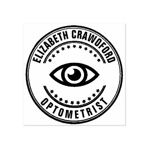 Ophthalmologist Optometrist Optician Test Vision Rubber Stamp