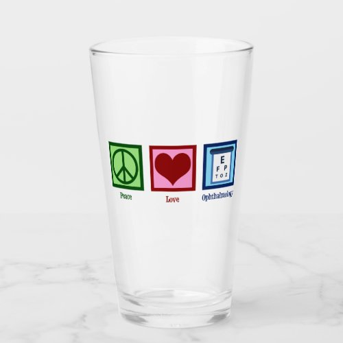 Ophthalmologist Peace Love Ophthalmology Glass
