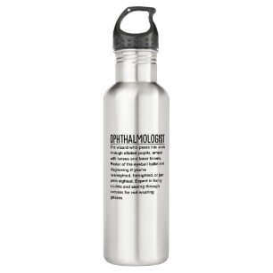 Ophthalmologist  stainless steel water bottle