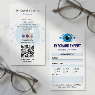 Ophthalmology Clinic Business Clean Appointment Card