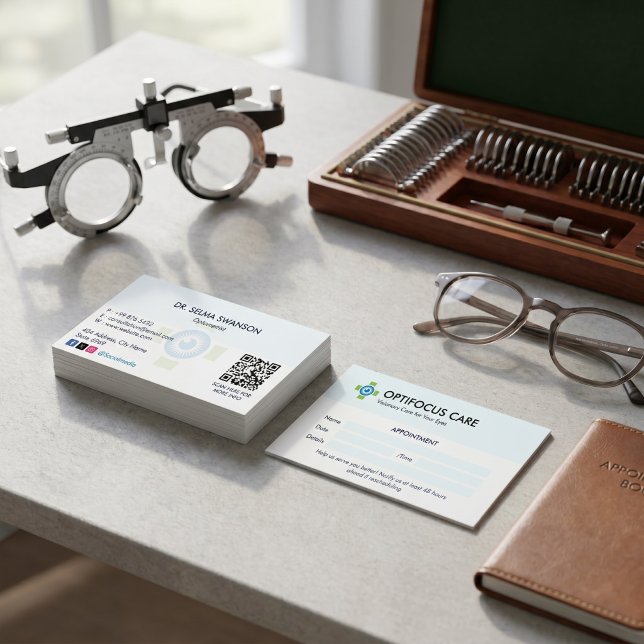 Ophthalmology Clinic Business | Clean Appointment Card (Creator Uploaded)