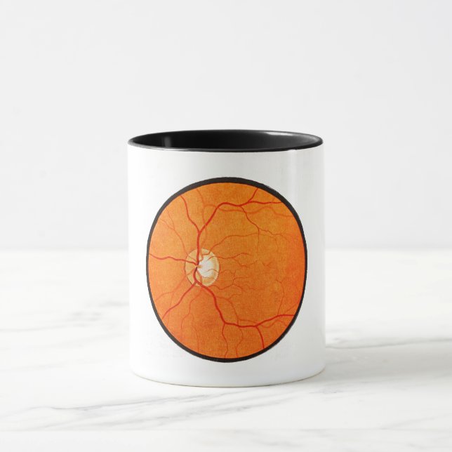 Ophthalmology Optometry Eye Fundus Exam Mug (Center)