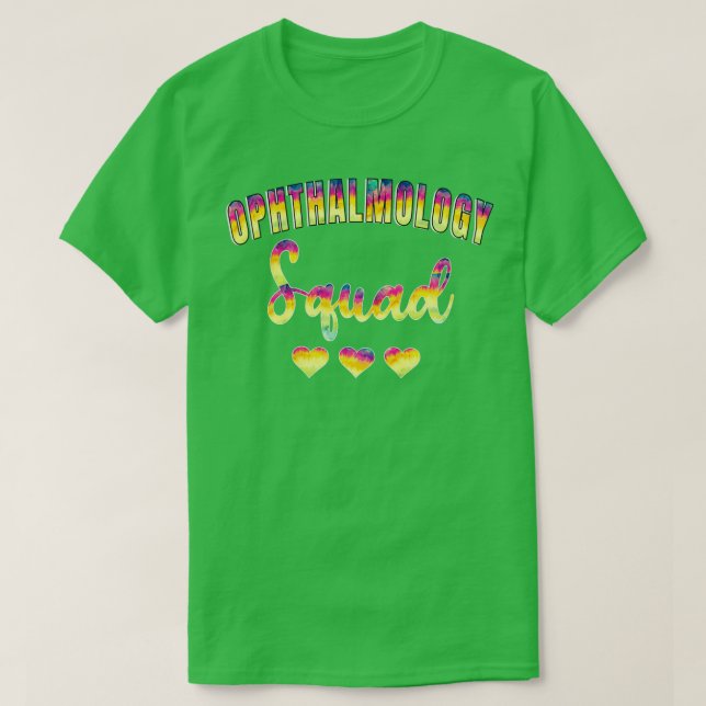Ophthalmology Squad Tie Dye 2 T-Shirt (Design Front)