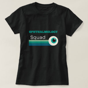 Ophthalmology Squad with vintage sunset and eye T-Shirt