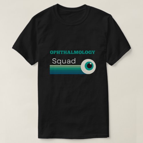 Ophthalmology Squad with vintage sunset and eye T_Shirt