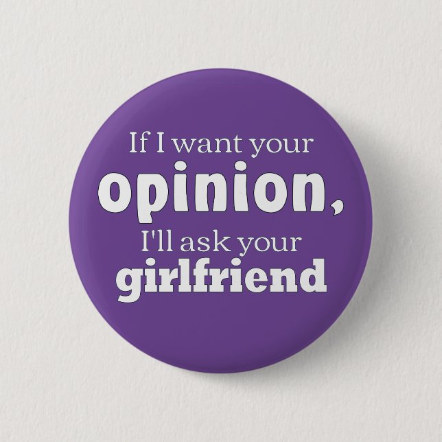 Opinion ask girlfriend wf pinback button (Front)