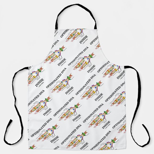 Opinionated DNA Inside DNA Replication Humor Apron (Front)