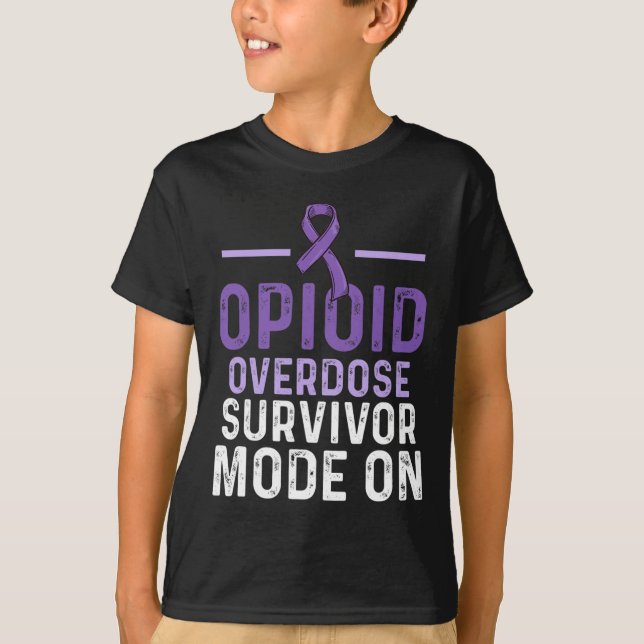 Opioid Overdose Awareness Warrior Survivor 10 T-Shirt (Front)