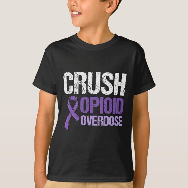 Opioid Overdose Awareness Warrior Survivor 11 T-Shirt (Front)