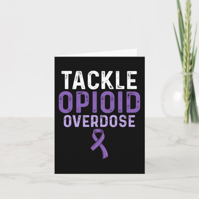 Opioid Overdose Awareness Warrior Survivor 18 Card (Front)