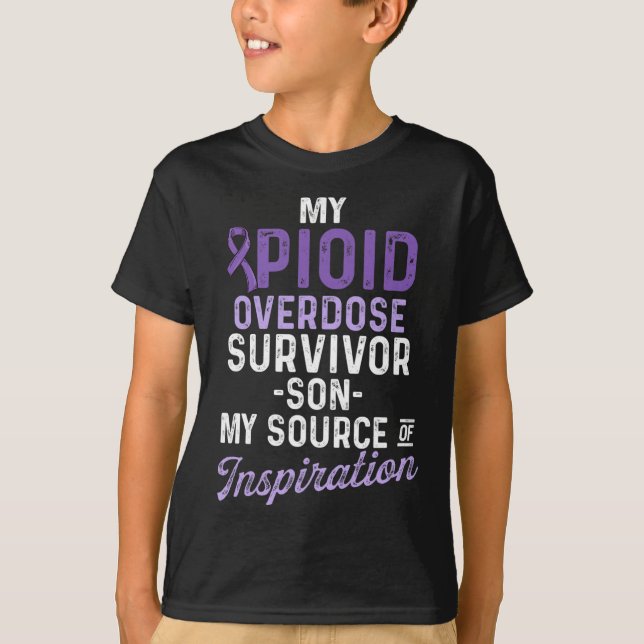 Opioid Overdose Awareness Warrior Survivor 5 T-Shirt (Front)