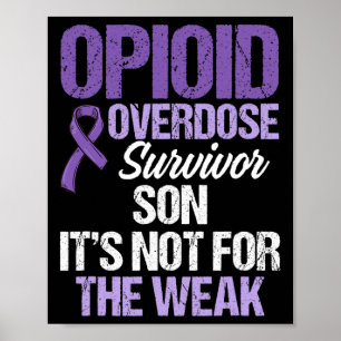 Opioid Overdose Awareness Warrior Survivor 8 Poster