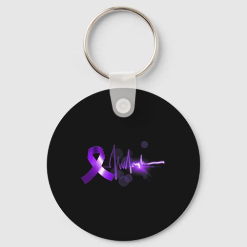 Opioid Ribbon Opioid Overdose Awareness  Keychain