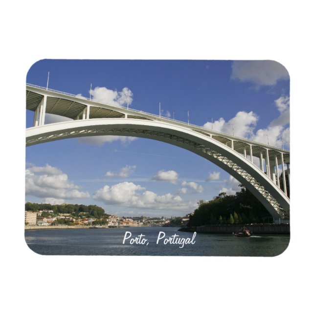 Oporto Arrábida bridge Premium Magnet (Horizontal)