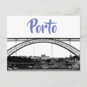 Oporto bridge postcard