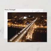 Oporto city by night Postcard (Front/Back)