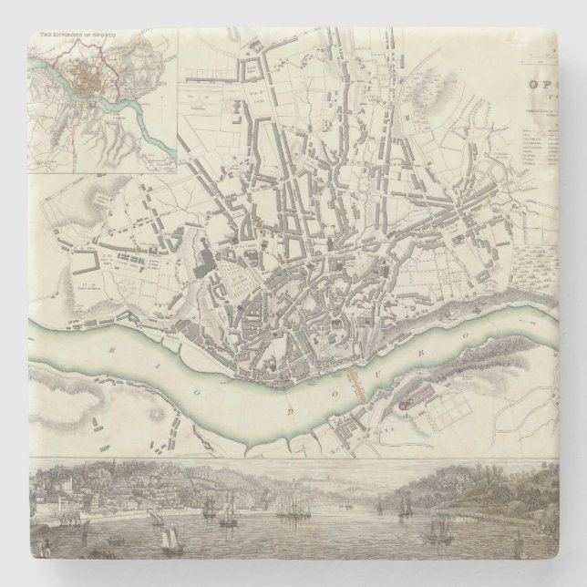 Oporto Porto Stone Coaster (Front)