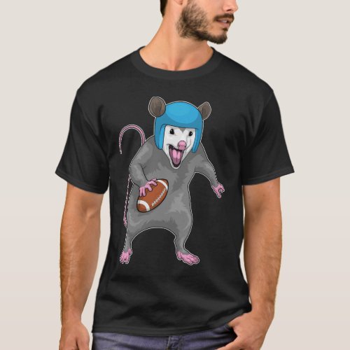 Opossum American Football Sports T_Shirt