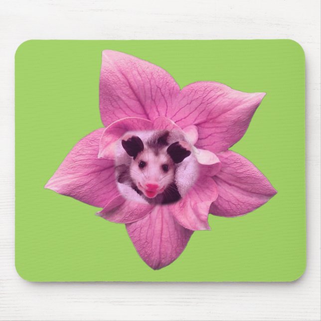 Opossum Baby Possum Mouse Pad (Front)