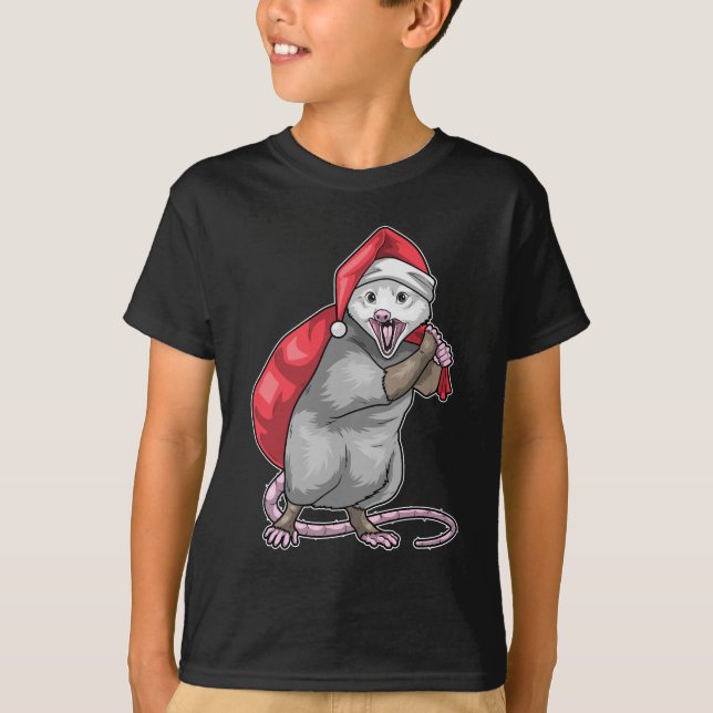 Opossum Christmas Christmas sack T-Shirt (Front)