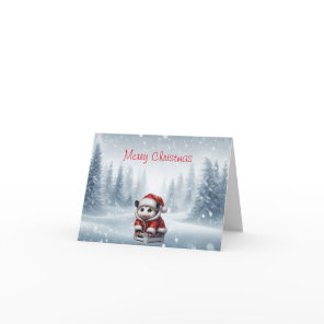 Opossum Christmas Greeting Card