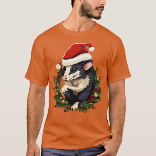 Opossum Christmas T_Shirt