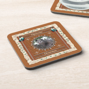 Opossum Diversion Energy Beverage Coaster
