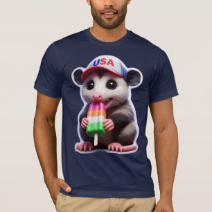 OPOSSUM EATING POPSICLE 3 T-Shirt