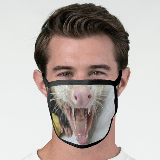 Opossum Facemask Face Mask (Worn Him)