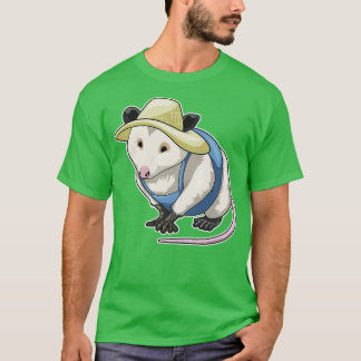 Opossum Farmer Hat T-Shirt