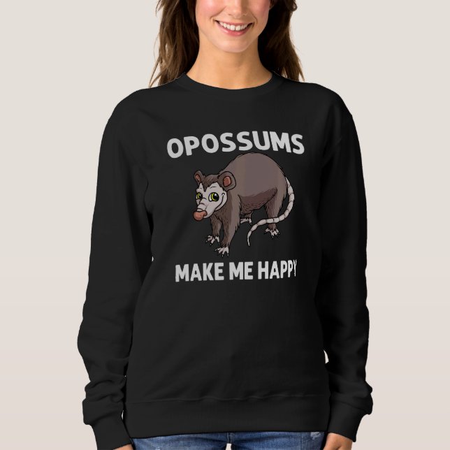 Opossum For Men Women Awesome Possum Support Anima Sweatshirt (Front)