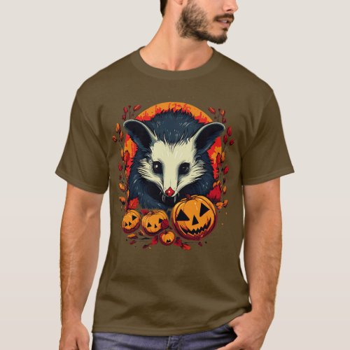 Opossum Halloween T_Shirt