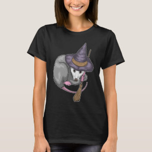 Opossum Halloween Witch T-Shirt