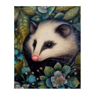  Opossum in the Brambles Acrylic Wall Art