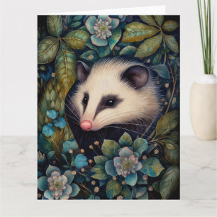 Opossum in the Brambles Greeting Card