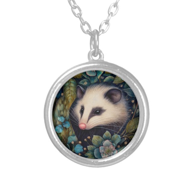  Opossum in the Brambles Necklace (Front)