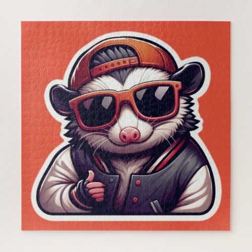 OPOSSUM IN VARSITY JACKET 2 JIGSAW PUZZLE