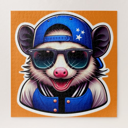 OPOSSUM IN VARSITY JACKET 3 JIGSAW PUZZLE