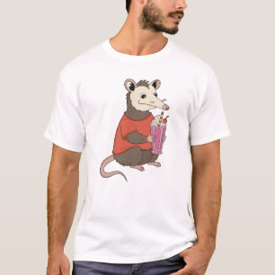 Opossum Milkshake Delight T-Shirt