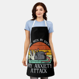 Opossum My Neck Back Anxiety Attack Possum Song Wo Apron
