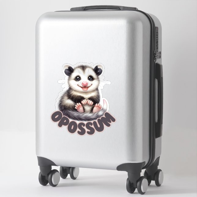OPOSSUM - NURSERY STICKER (Suitcase)