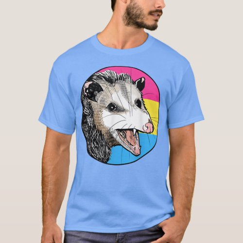 Opossum Panseual Flag Pan Pride LGBT Month  T_Shirt