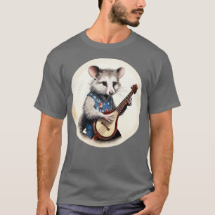 Opossum playing banjo 2 T-Shirt