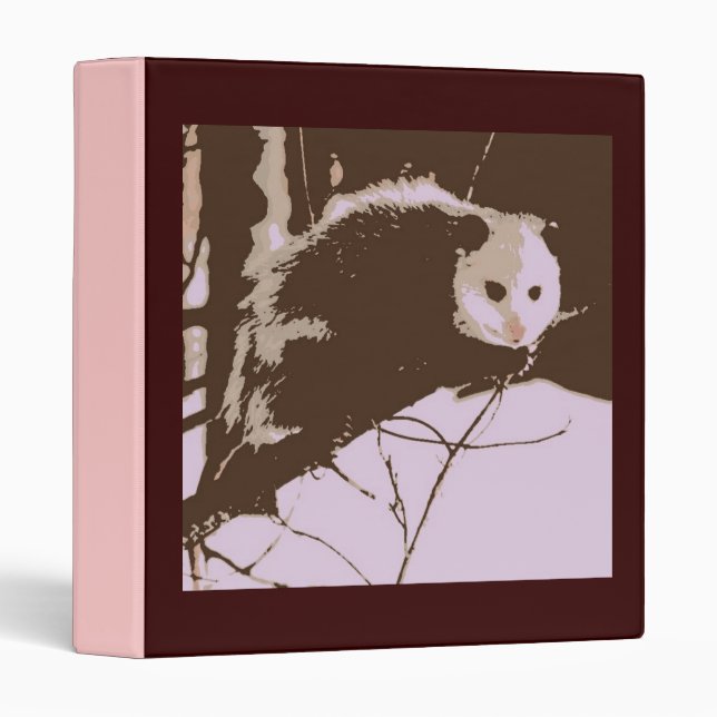 Opossum Pop Art Binder (Front/Spine)