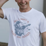 Opossum Possum Wishing For Love Funny Animal Meme T-Shirt<br><div class="desc">Embrace the quirky charm of our funny opossum t-shirt! This hilarious tee features a lovable opossum enthusiastically declaring its need for affection in a witty and ironic twist. Perfect for the single Valentine's Day vibe, this meme-inspired design is a great gift for any possum lover or your best friend with...</div>