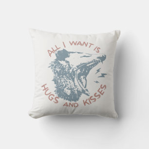 Opossum Possum Wishing For Love Funny Animal Meme Throw Pillow